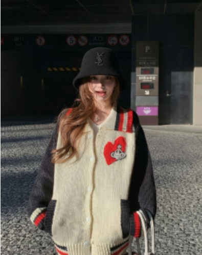 생VV 심볼가죽로고 버킷햇