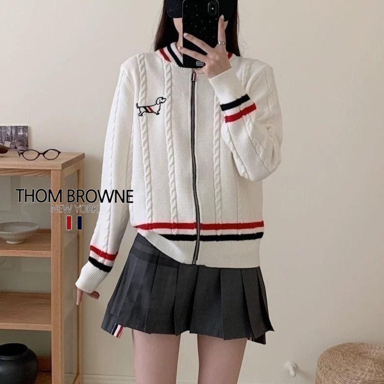 톰 헥터 집업 니트 1016