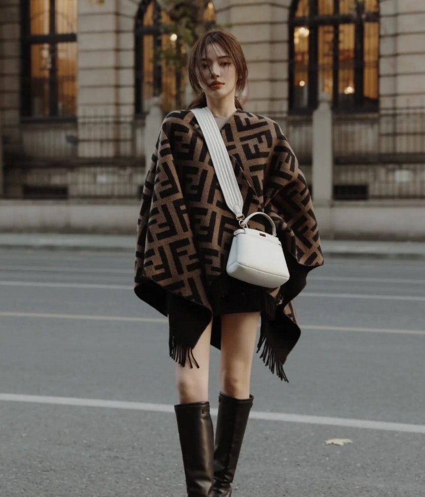 펜V리버서블 판초