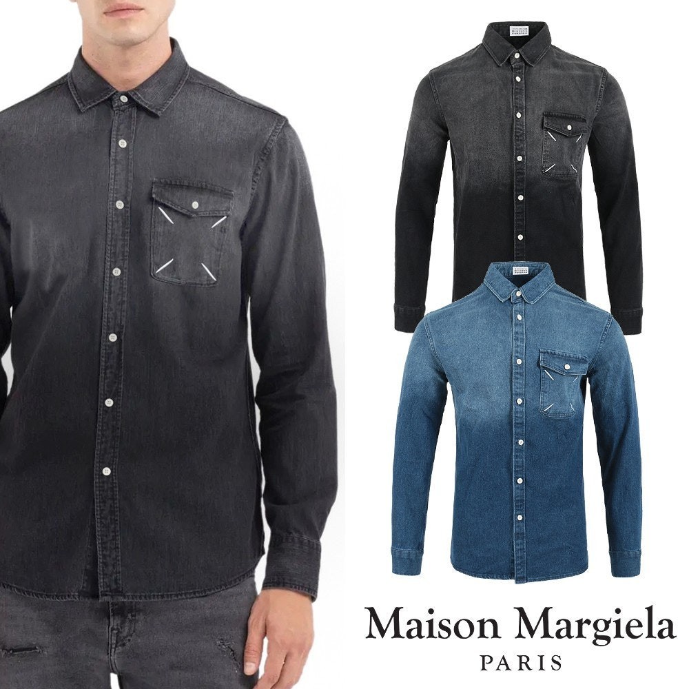 #블라우스셔츠 시그니처 스티치 데님 셔츠 (ttmm 561021)