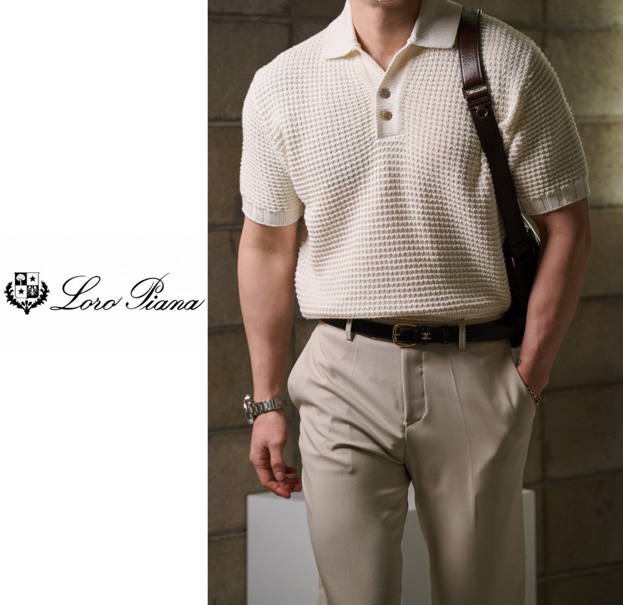 #반팔상의 로피아 제냐 니트 (dmd 089487)