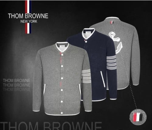 #명품의류 톰*라운 사선 니트 집업 (ohao 684228)