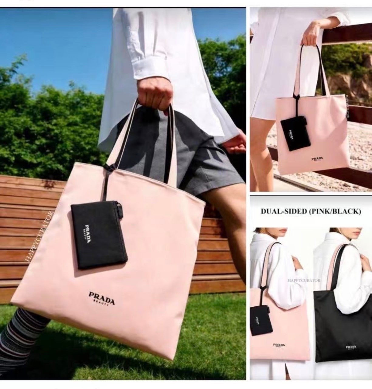 (110) 프*다 뷰티 리버시블 토트백