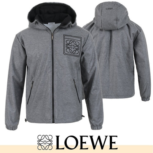 💕 로** 아나그램 스퀘어 자수 윈드 자켓