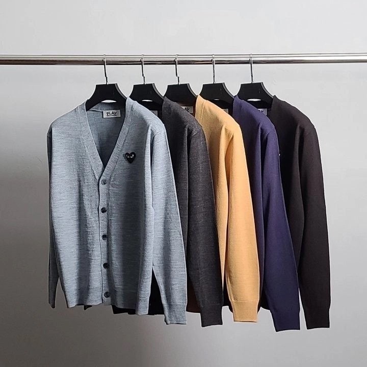 💕 꼼* 블랙와펜 브이넥 가디건