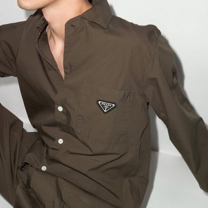 💕 프** 포켓플레이트 셔츠