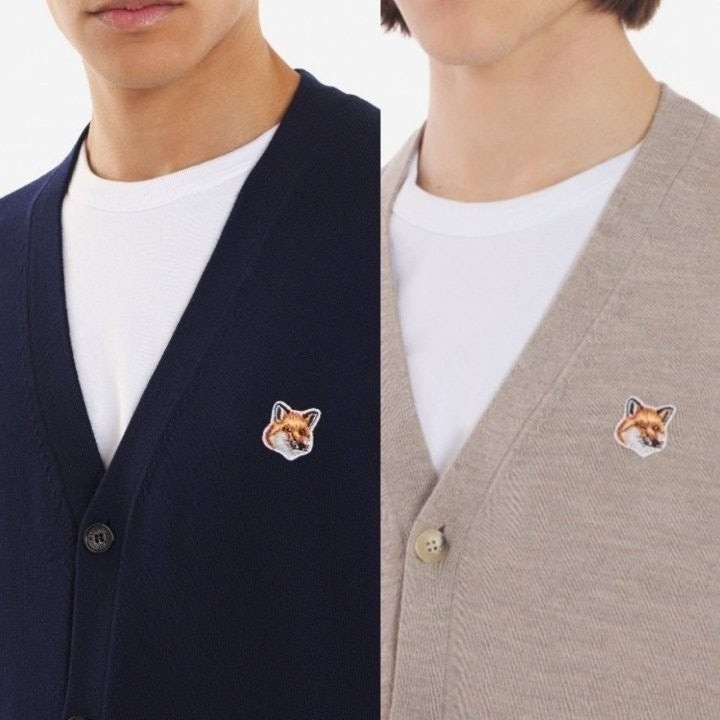 💕 메* 키츠네 폭스헤드 캐시 V 니트가디건 (남성)