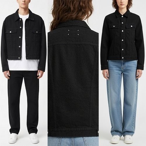 💕 메* 마르지엘라 블랙 데님자켓