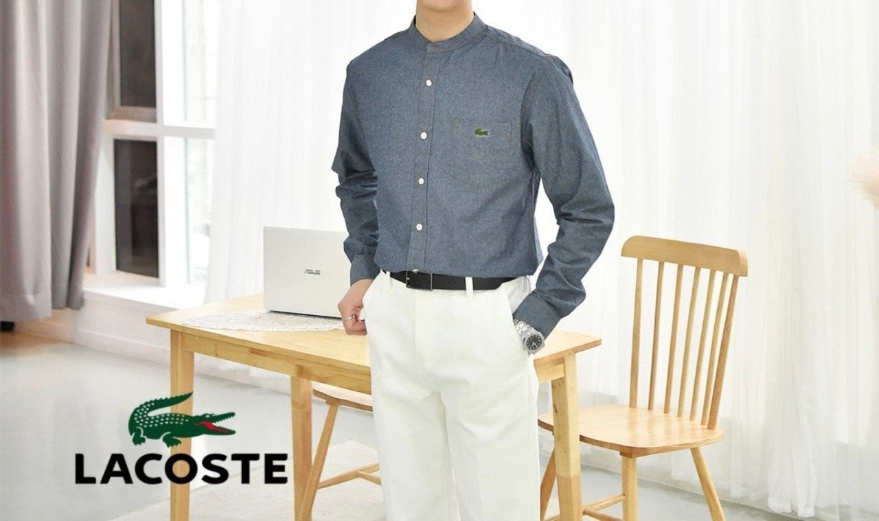 💕 라*** 워싱 차이나 데님 셔츠