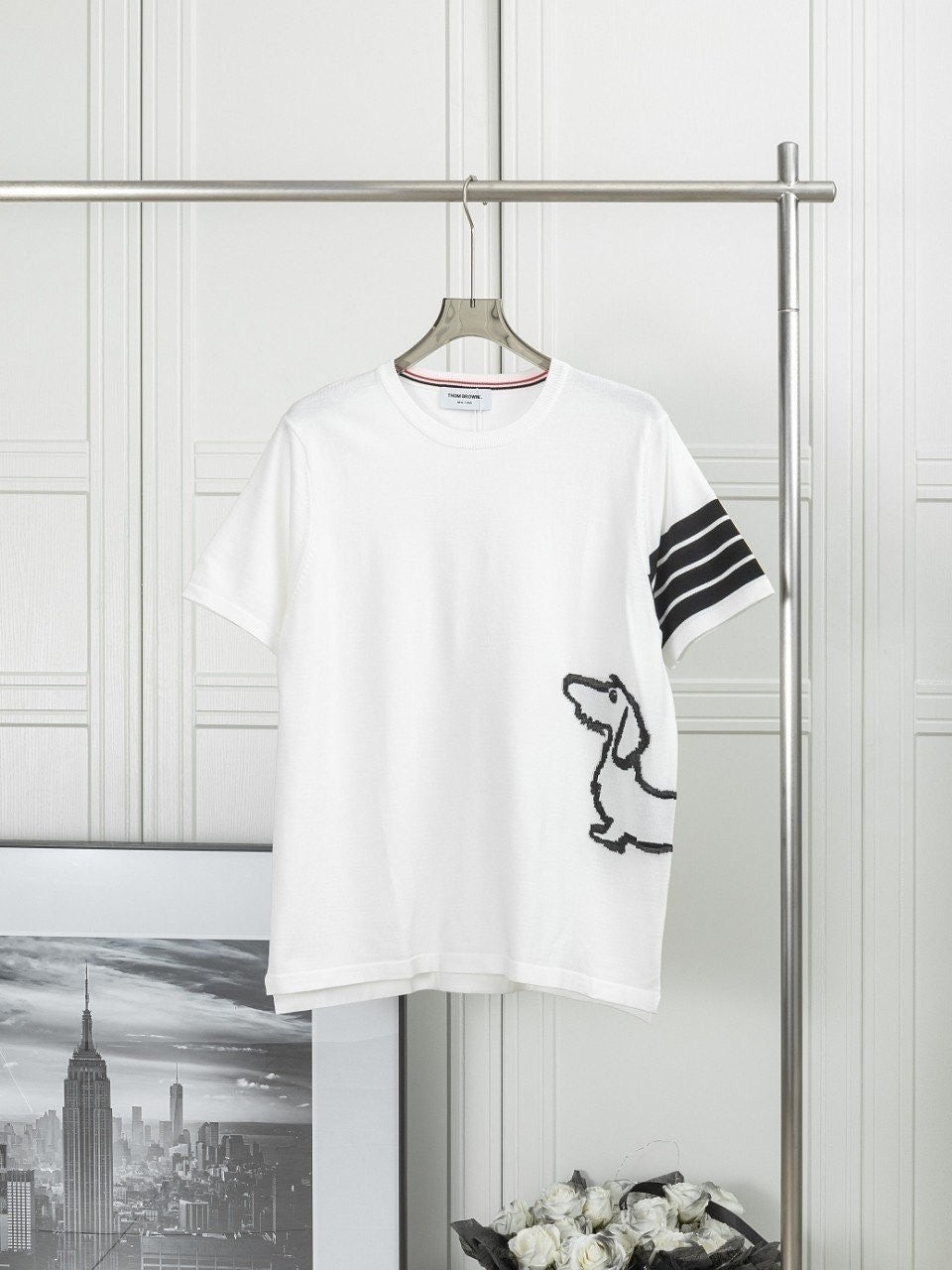 💕 톰* 도그 4선완장 니트