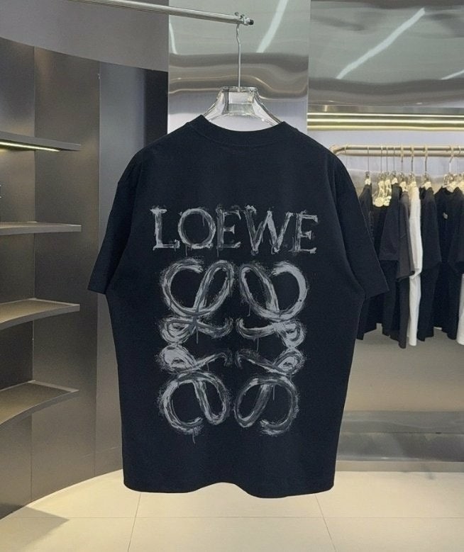 💕 로** 페인트 자수 애너그램 티셔츠