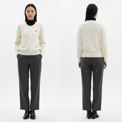 단톤 라운드 울 가디건