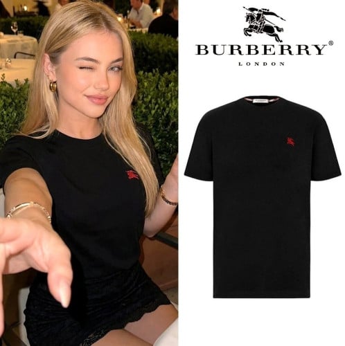 ⚪ 2026 S/S 버☆리 (Horse) 자수로고 커플 티셔츠 ⚪