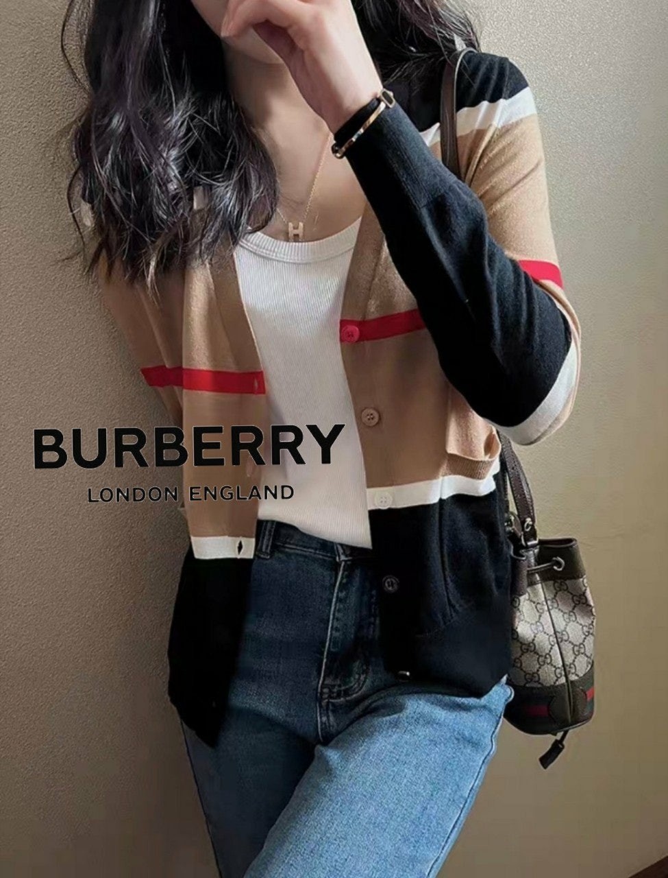 버 BB 라인 니트 가디건 1016