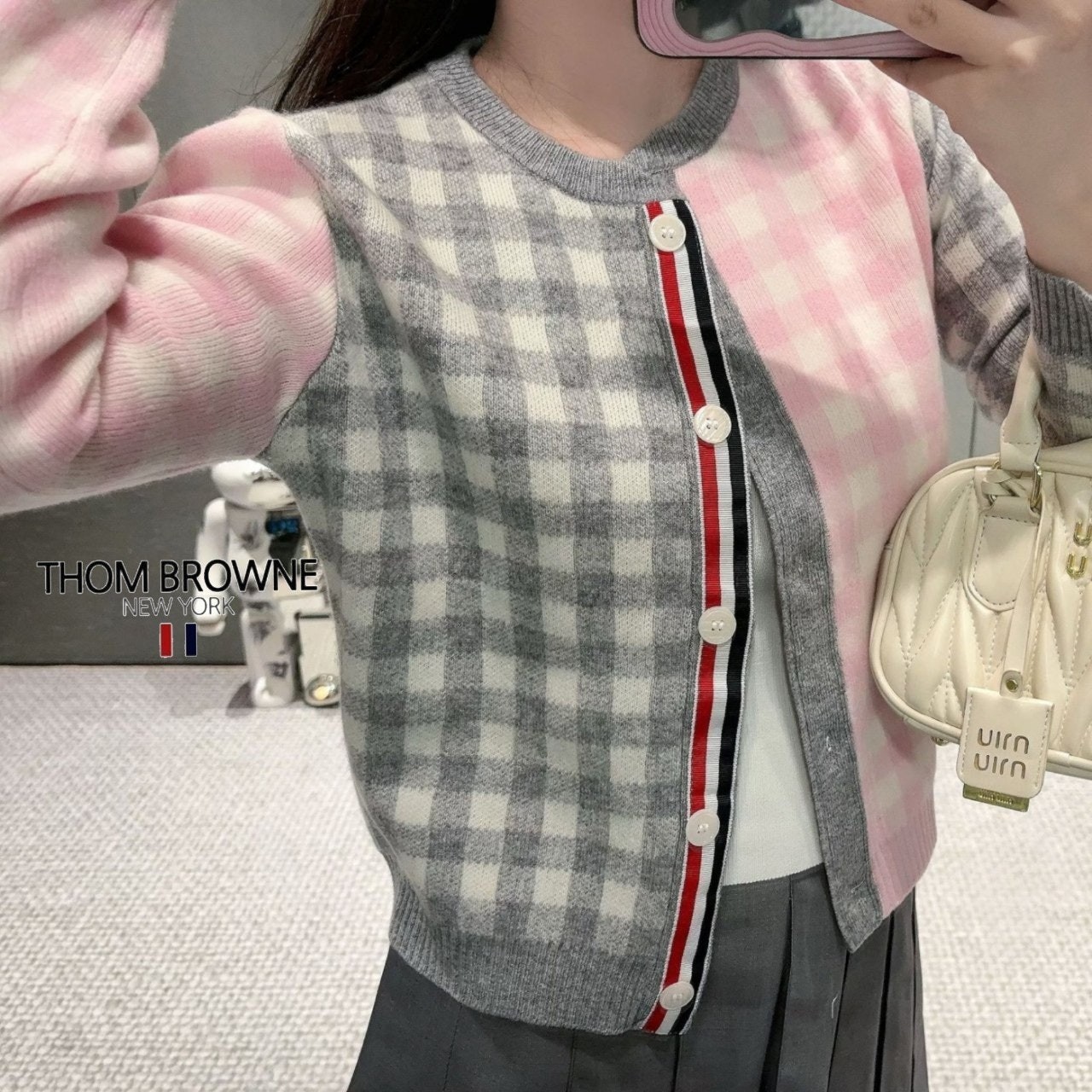 톰 체크 가디건 (H2505) 1070