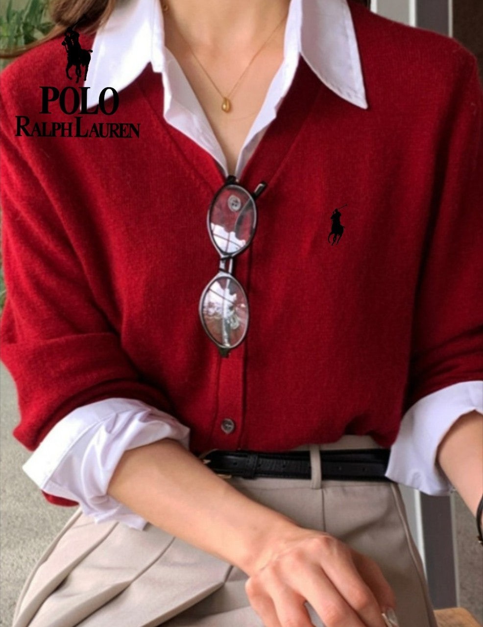 폴 라쿤 Y넥 가디건 307