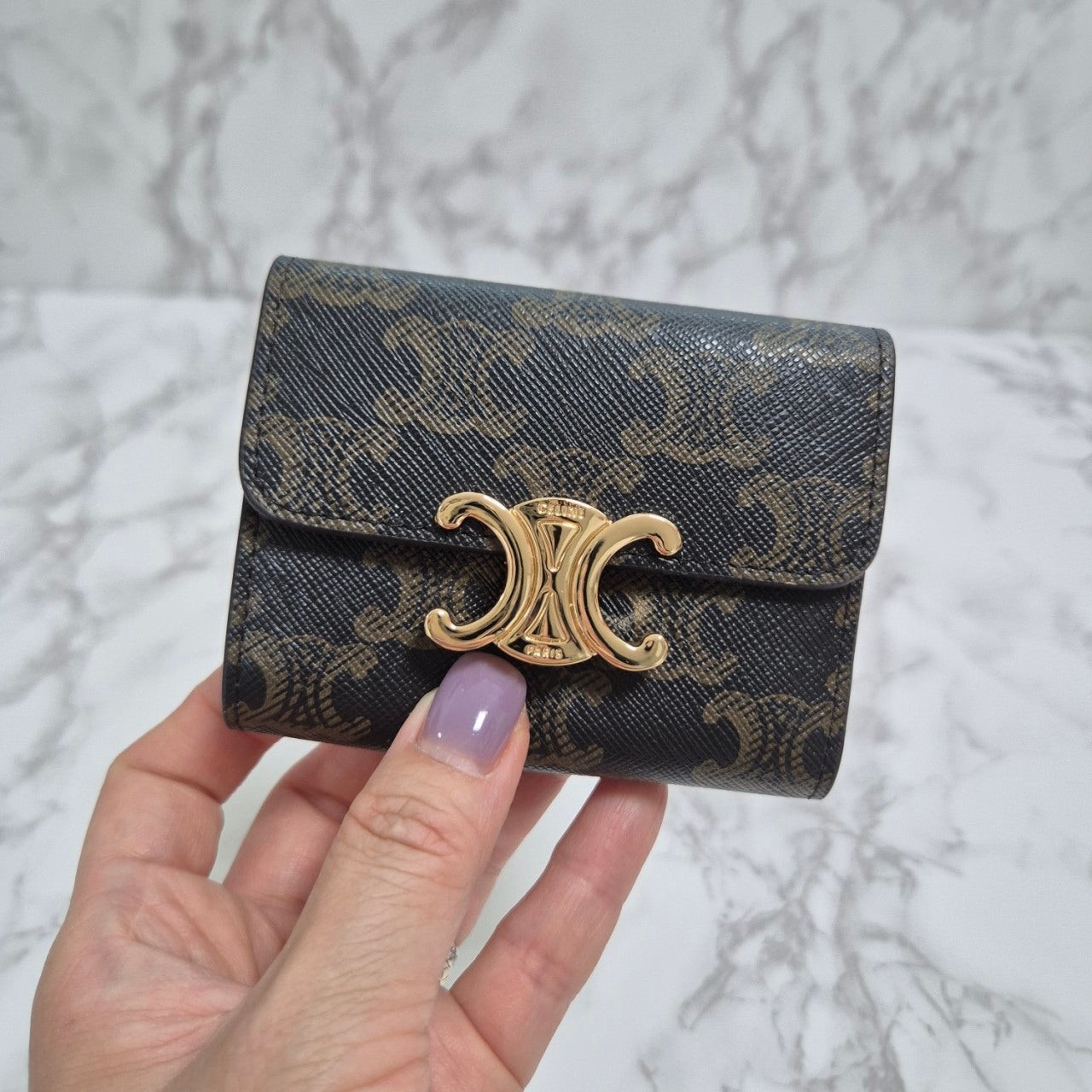 #트리오페동전컴팩트지갑 (탄/최상급)