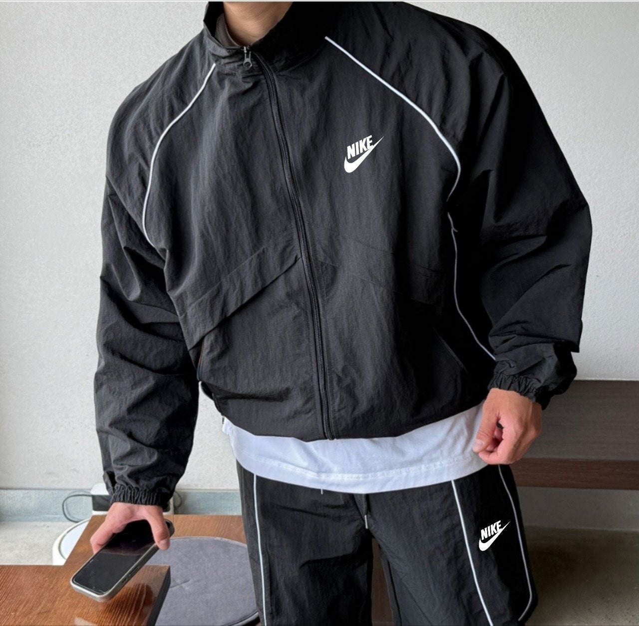 나 자수로고 파이핑 트랙셋업 351