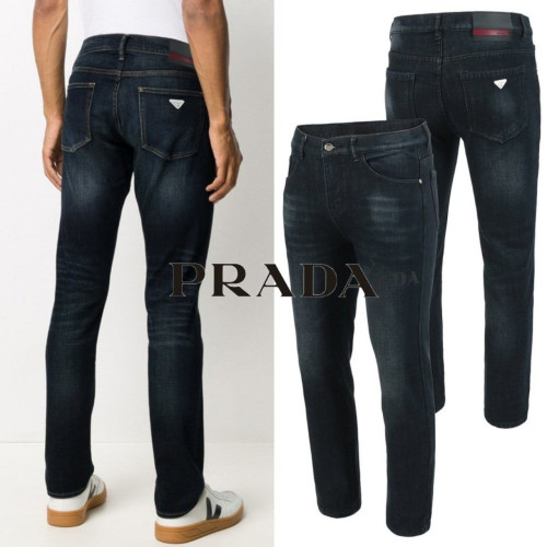 프 타이거 프린팅 워싱 청바지 105