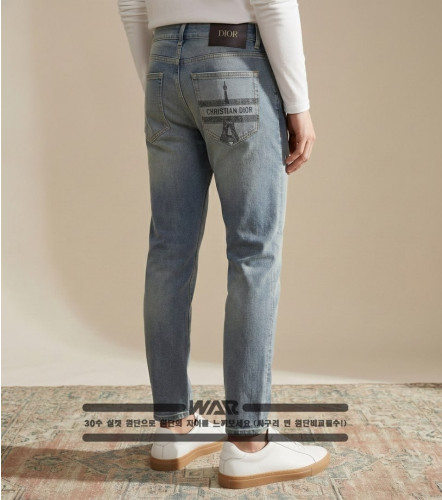 #청바지 [CRISTINADIO.R 에펠 레터링 청바지 ] (min 805786)