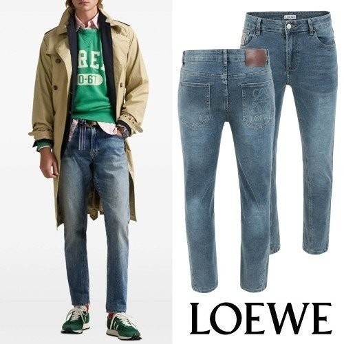 💕 로** 레터링 아나그램 스팟페인트 데님