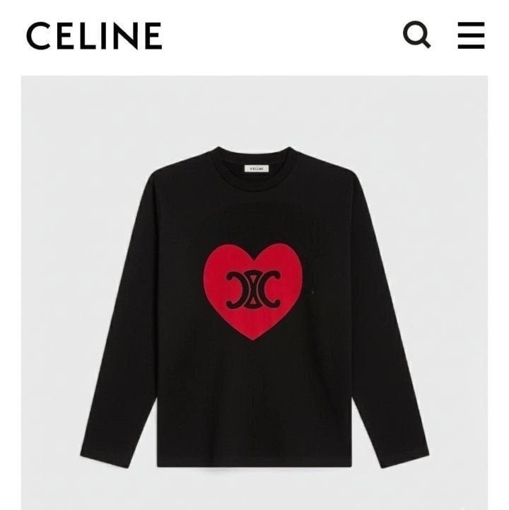 💕 셀** 하트로고 긴팔 티셔츠