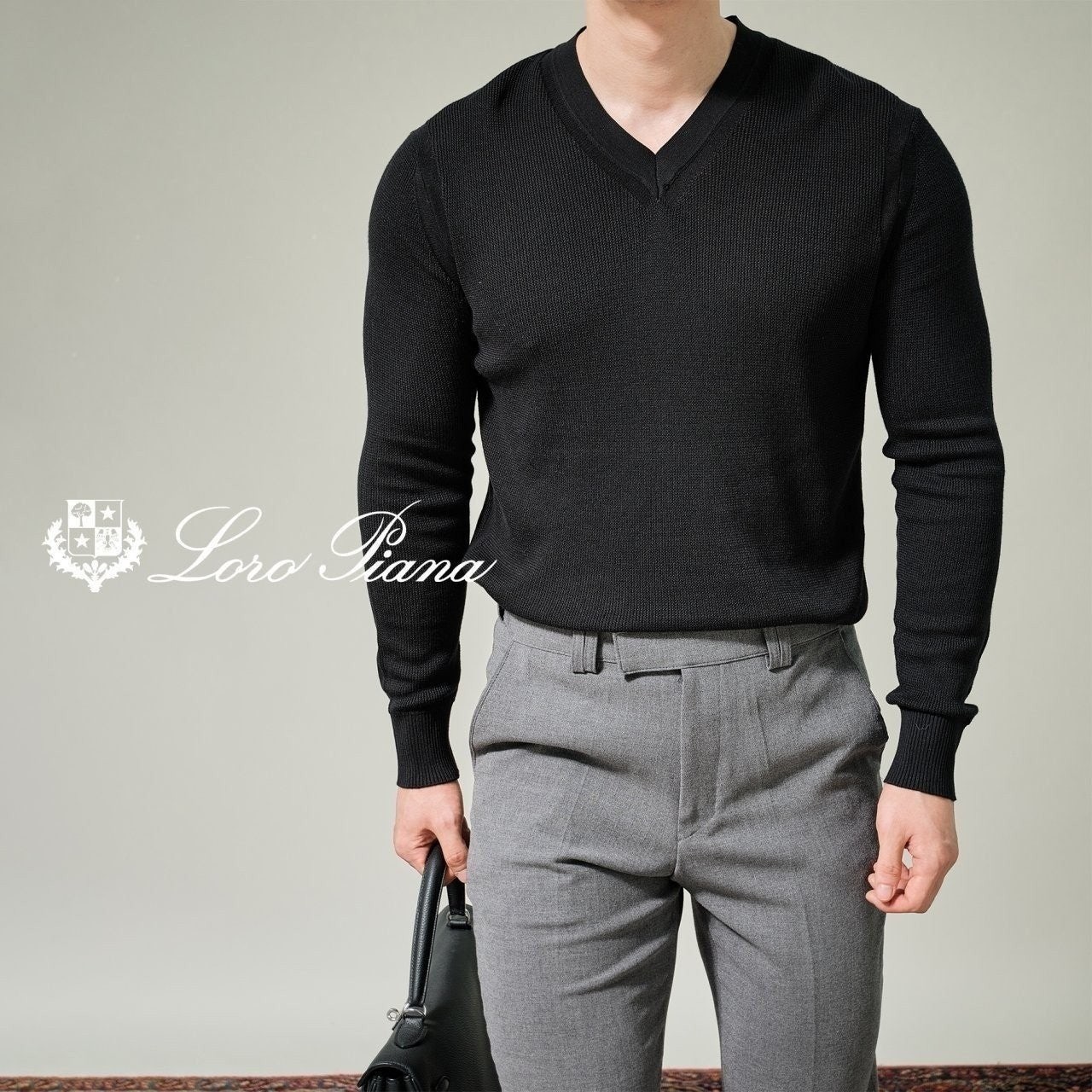 💕 로* 피아나 콘웨이 V긴팔 니트