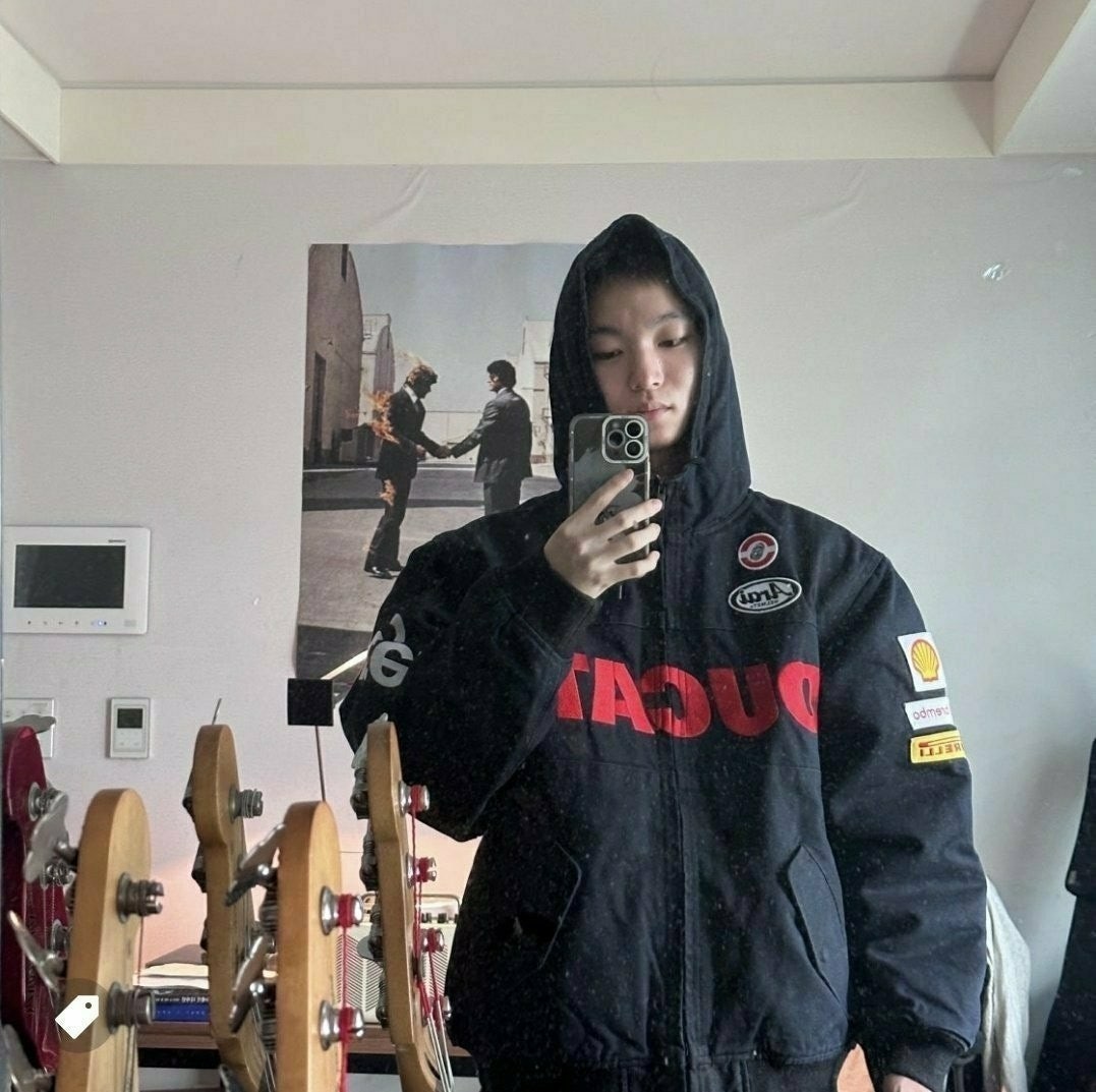 💕 슈** × 두카티 후드 레이싱 자켓