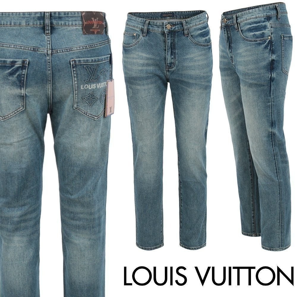 💕 루* 모노 패턴 레터링 슬림 일자진