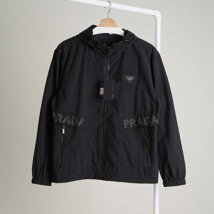 💕 프** 남성 삼각로고 스트링 후드 바람막이