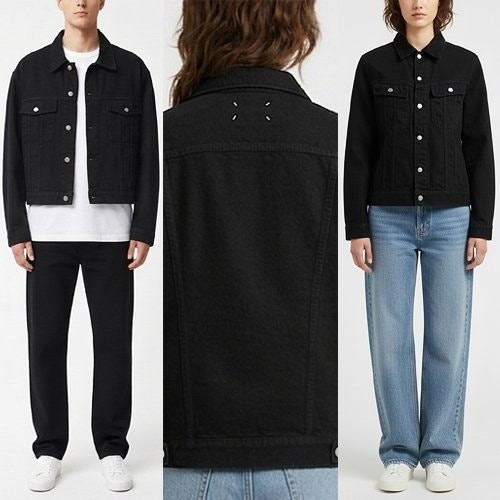 블랙 데님자켓 MM-457