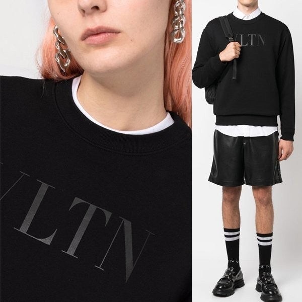 블랙로고 맨투맨 VAL-911