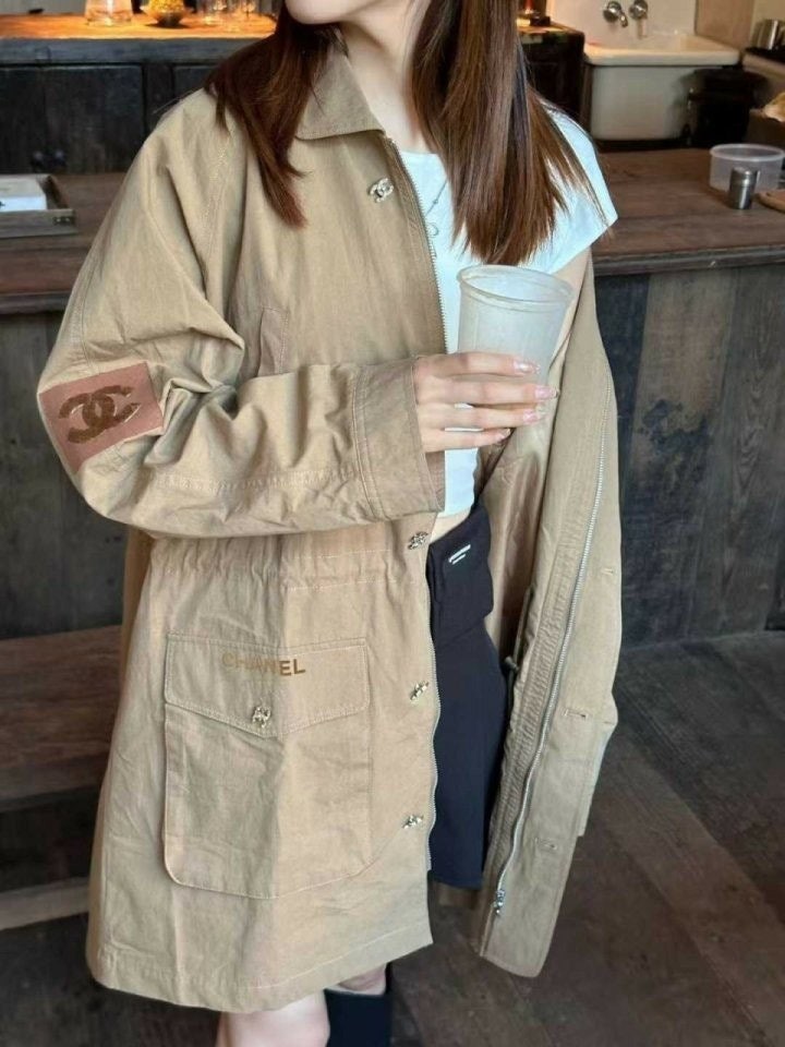 여성 오버핏 드로스트링 야상 CH-1892