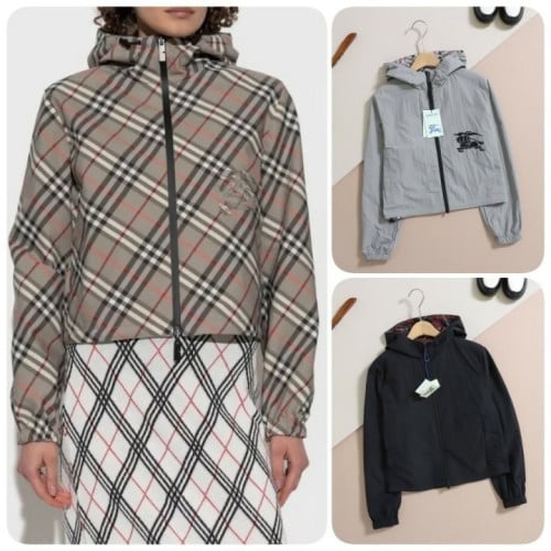 여성 리버서블 체크 재킷 BB-3644