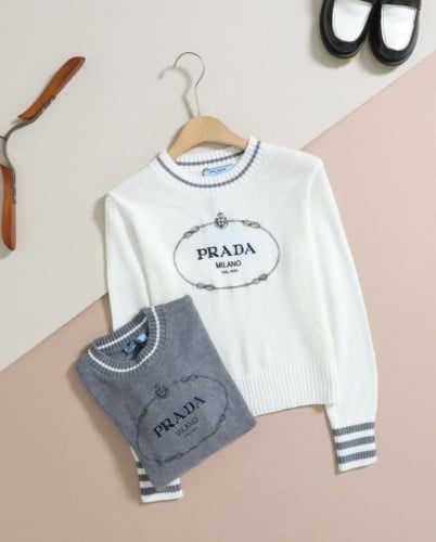 여성 로고 크루넥 스웨터 PR-3718