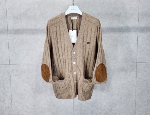 캐시미어 트리옹프 로고 케이블 가디건 CEL-985