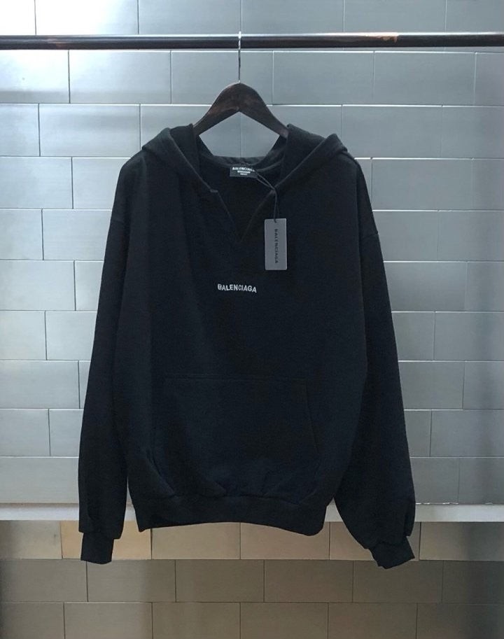 페이크 자수 후디 블랙 BC-3467