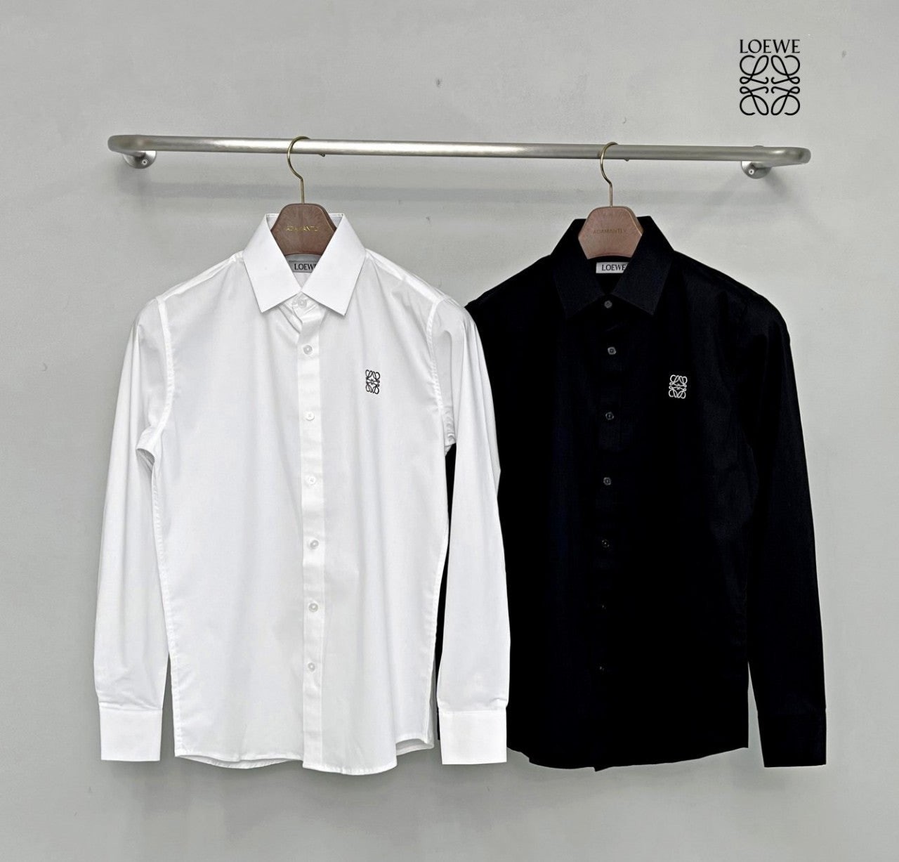 *빅사이즈 추가* 사각로고 셔츠 LOE-550