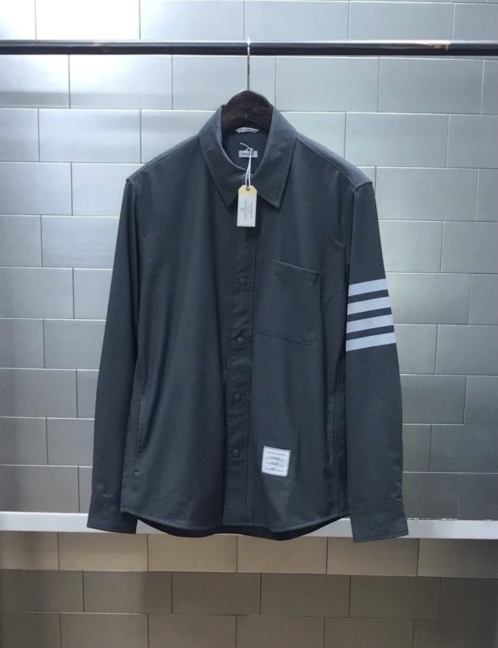 4BAR 울 스냅 프론트 셔츠자켓 그레이 TM-3423