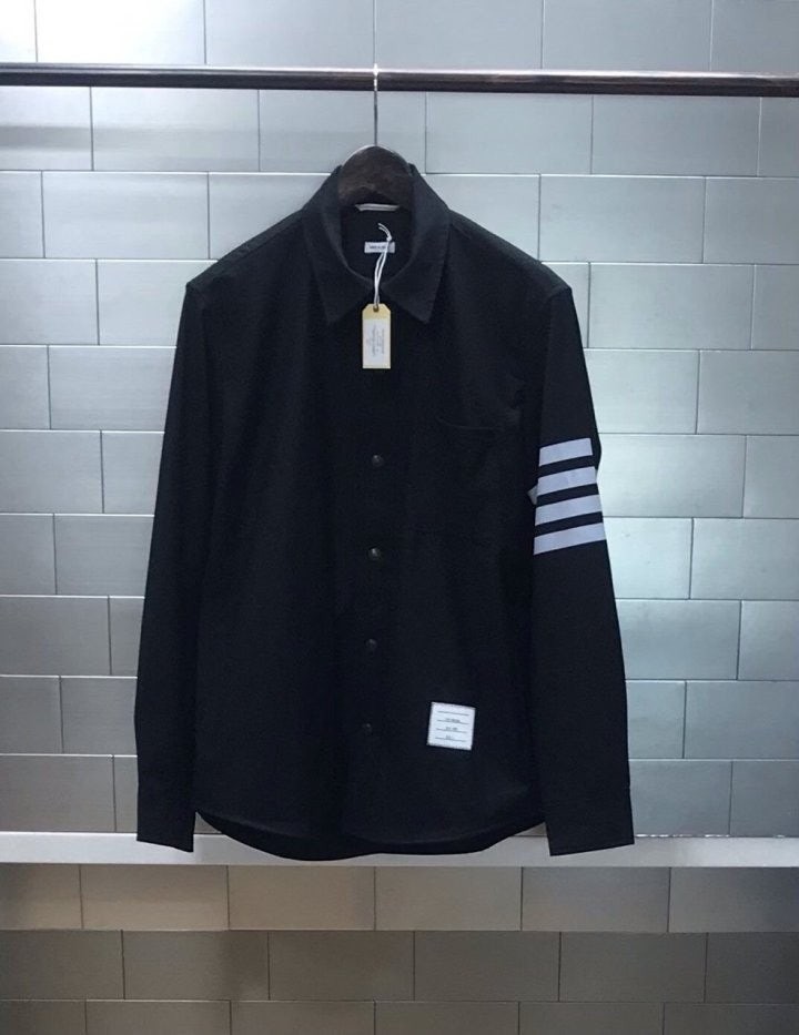 4BAR 울 스냅 프론트 셔츠자켓 네이비 TM-3420