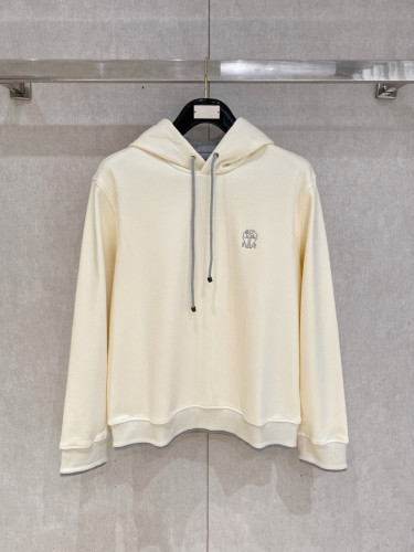 톤배색 후드(기모) 아이보리 BU-166