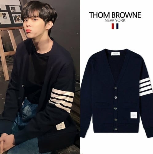 클래식 사선완장 커플 가디건 TM-2941