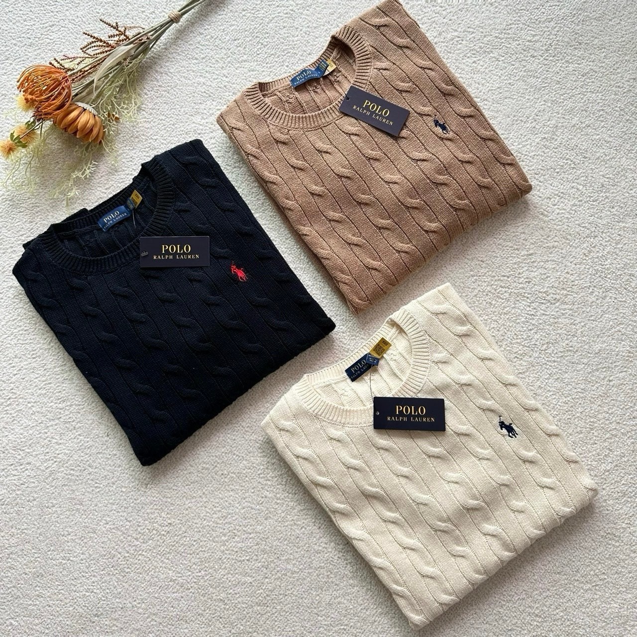 남성 케이블 코튼 니트 PO-675