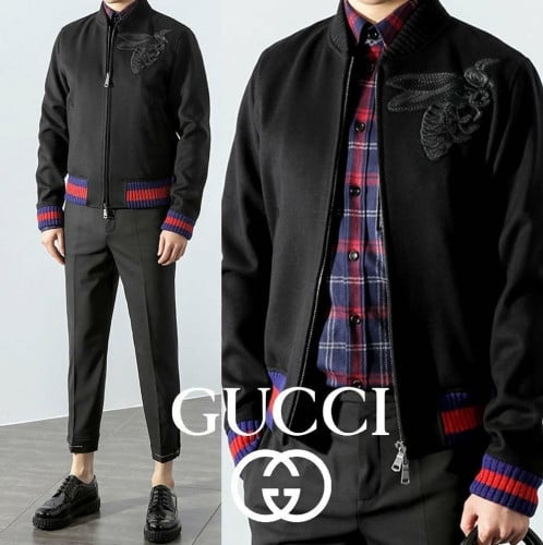 울 모직 이병헌 블루종 블랙 GU-2735