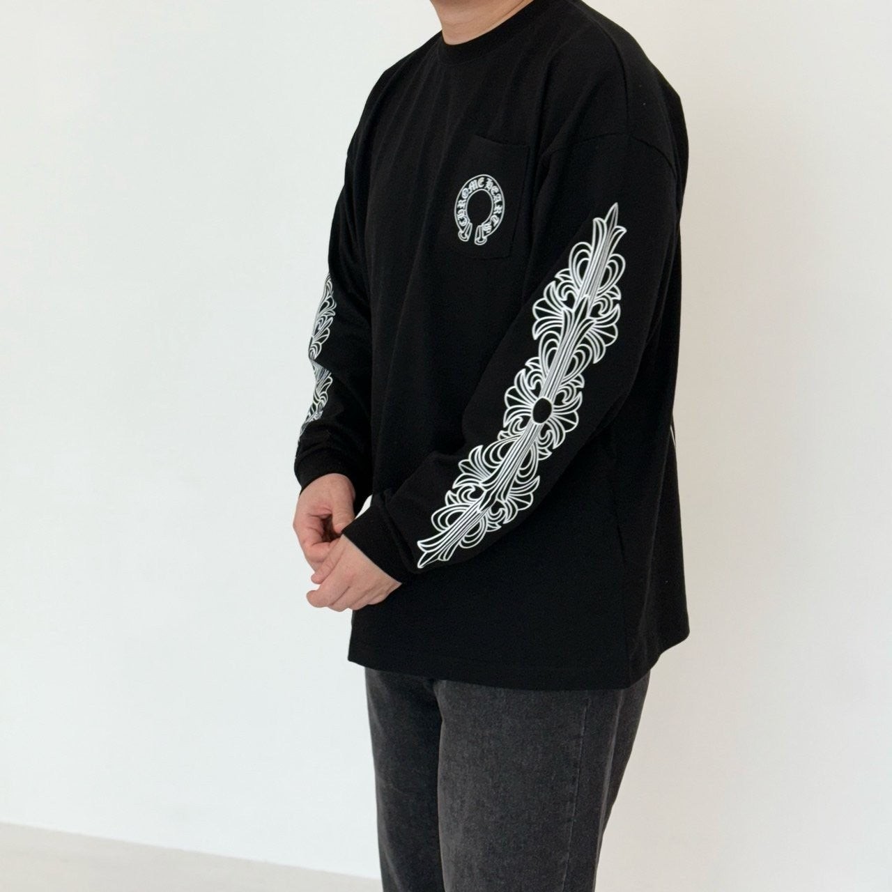 홀스슈 플로랄 롱 슬리브 CR-742