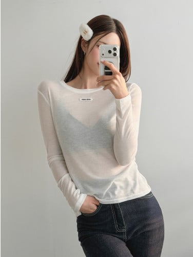 여성 시스루T MU-967