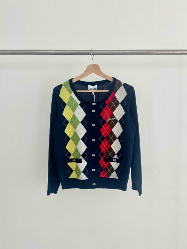 여성 아가일 가디건 GA-186