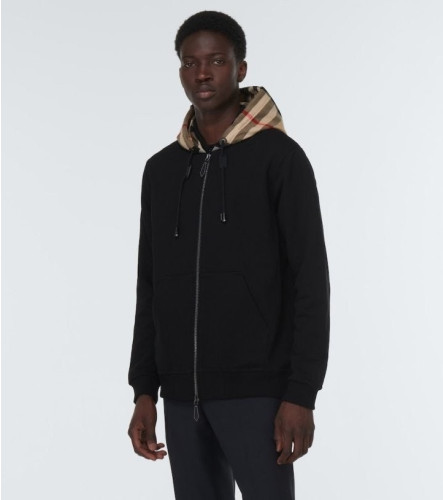 체크 코튼 블렌드 후드집업 BB-3602