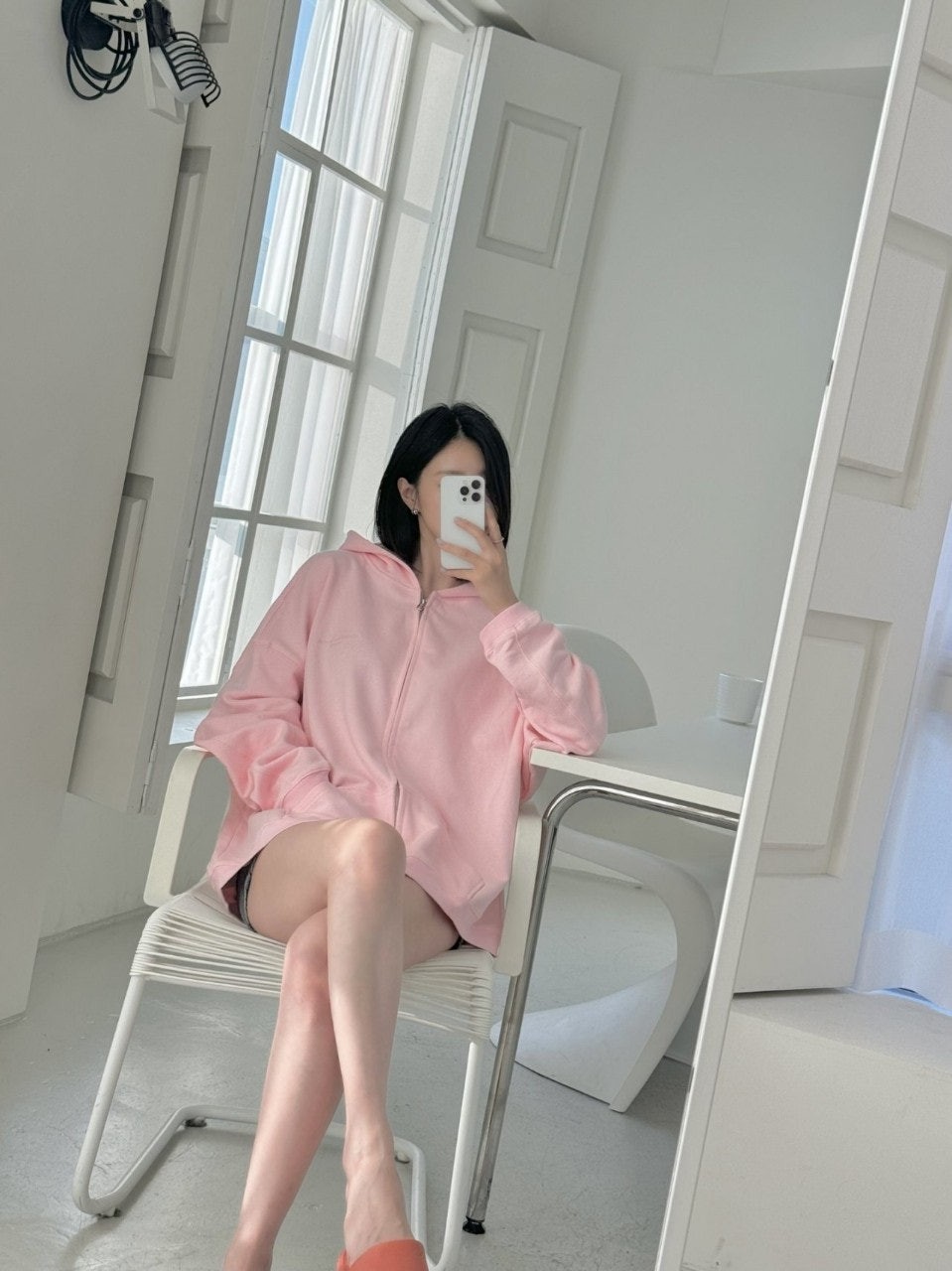 남녀공용 오버핏 후드집업 AX-212