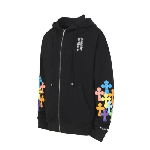 K26 멀티 컬러 크로스 후드집업 블랙 CR-923